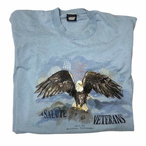 Vintage 1991 Veterns T-Shirt Size XL Alaska